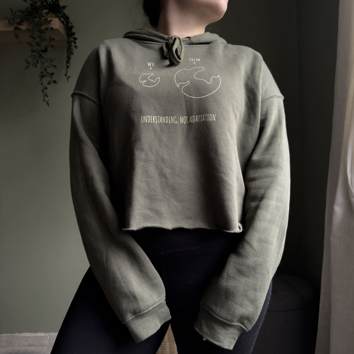 Understanding, Not Adaptation – Crop Hoodie